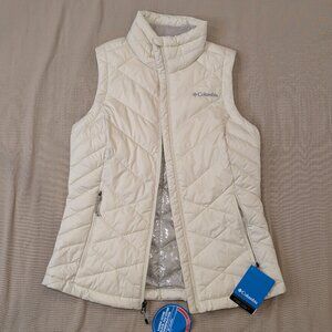 Columbia Omni Heat Heavenly Vest Off-White - Women's sz S